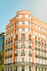 Fototapeta premium Fachadas y arquitectura de edificios de Madrid