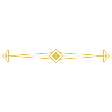 Elegant Gold Decorative Divider Line