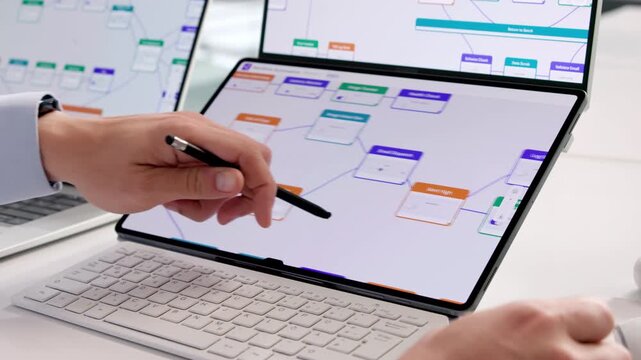 Young Hispanic Man Improves Business Workflow Automation