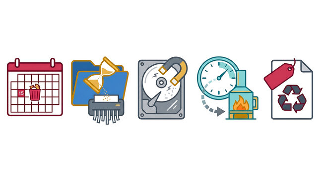  Data Retention & Secure Deletion Icons