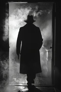 Silent Stranger in Smoke: Noir-Inspired Mystery