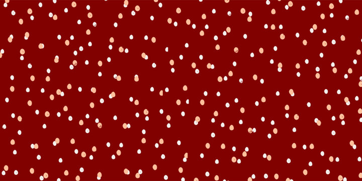 Vector polka dot pattern with abstract round shapes. Great for textile designs, seamless wallpapers, or trendy poster backgrounds with a minimalist geometric style.