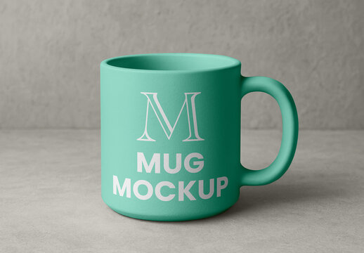 Ceramic Mug Studio Shot Mockup