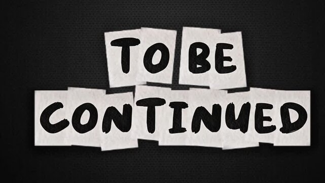 Vintage Film Countdown 3 to 1 with "To Be Continued" Text, Retro Cinema Style with Grain and Scratches