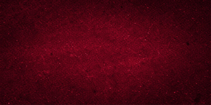 A vintage dark red grunge texture design featuring a distressed paper pattern and old grungy material surface provides a weathered backdrop for Christmas card art or wallpaper