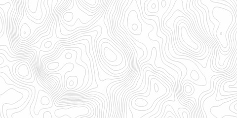 Black and white lines seamless Topographic map patterns, topography line map. Vintage outdoors style. The stylized height of the topographic map contour in lines and contours isolated on transparent. © armans