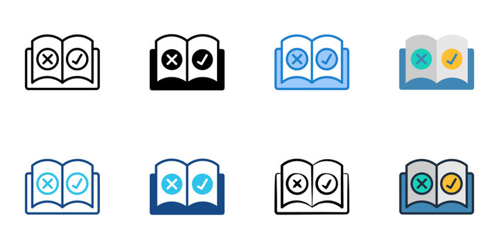 Usage rules icons set multiple style collection. Editable stroke 
