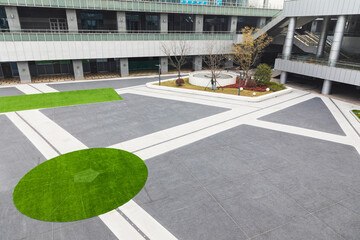 The city square was deserted. © daizuoxin