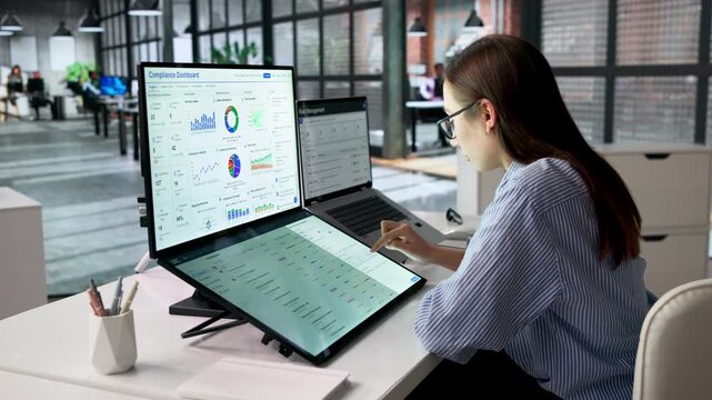 Governance Manager Analyzing Risk Scores