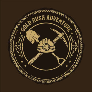Gold Rush Adventure Emblem.