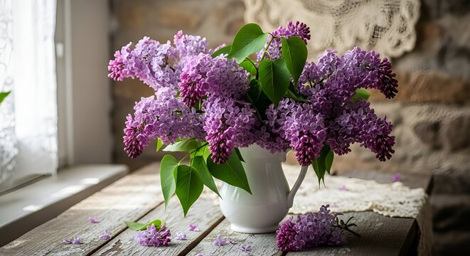 bouquet of lilac flowers
