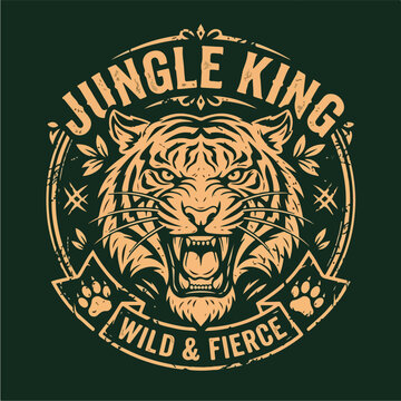 Tiger Face Logo Design.