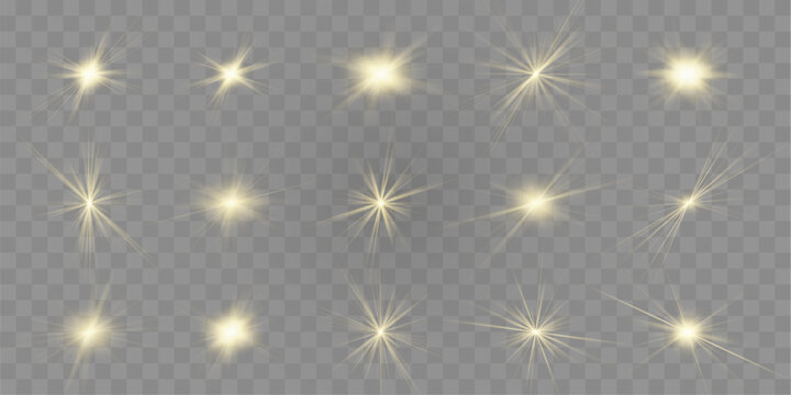 Bright sun symbols shine with radiant warmth. Soft glow adds playful summer mood. Perfect design element for decorative sets and visuals. Vector
