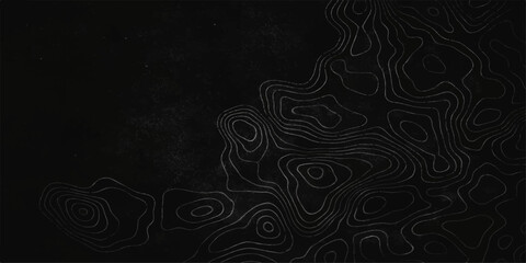 Seamless vector illustration of an abstract dark background featuring a vintage skull and bones pattern with floral ornaments and retro swirls on a black textile texture © Sayid