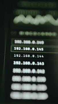 List of local IP addresses from a network scanning tool
