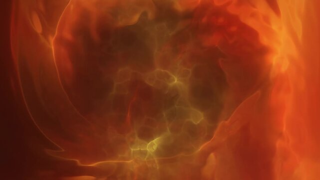 Soft coral and orange fluid abstraction with smooth gradients and subtle glowing lines