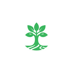 Naklejka premium TREE LOGO DESIGN VECTOR 