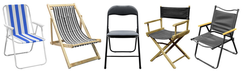Collection set folding chair