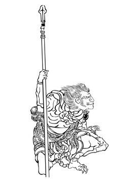 槍を持つ男