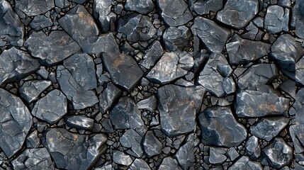 Fototapeta premium seamless texture of basalt with a fine-grained, dark grey to black color and sometimes with visible crystalline structures