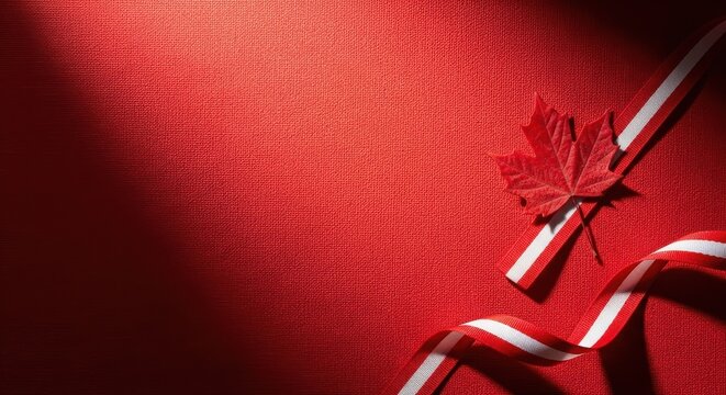 Canada day celebration vibrant red and white festive decorations for july 1st