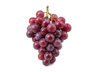 Fototapeta premium Fresh Red Grapes Bunch Isolated on White Background
