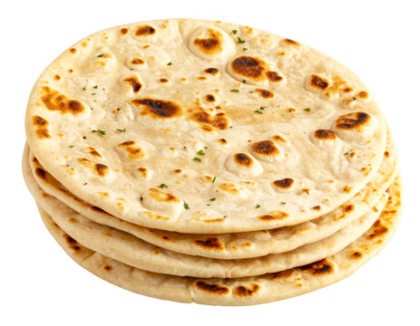 Kuttu Ka Paratha Isolated on Transparent or White Background
