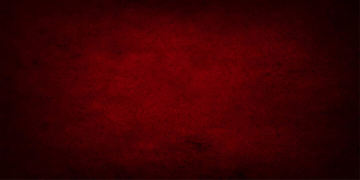 A dark and distressed red grunge background features an aged paper texture with vintage black and yellow patterns, creating a grungy material design perfect for an old wall or Christmas card backdrop