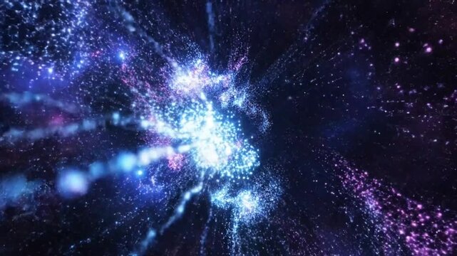 Mesmerizing Cosmic Dust and Starry Particles Floating Through the Vast Universe in Stunning Visuals