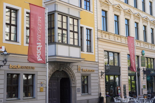 Au&szlig;enaufnahme des Bach-Museums und Bach-Archivs im Bosehaus in Leipzig am 23.04.2026