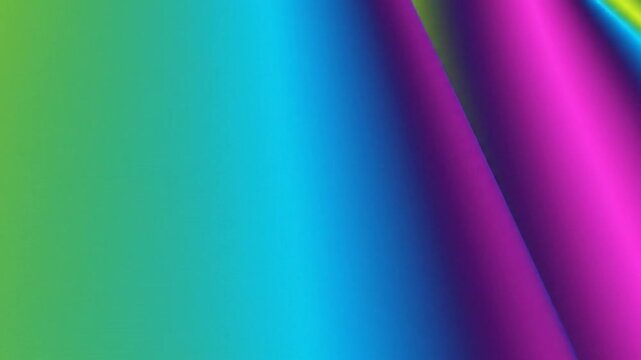 Abstract flowing silk animation with neon color gradients creating a vibrant and dynamic background