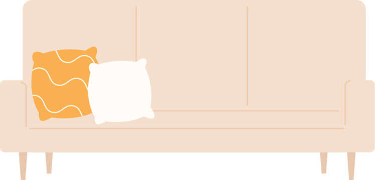 Sofa with pillow