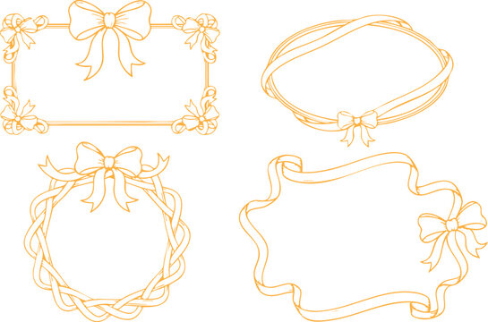 Modern square doodle border set, abstract hand drawn frames with geometric shapes and wavy outline