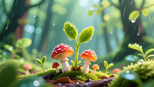 Vibrant natural landscapes show tenacious and beautiful life
