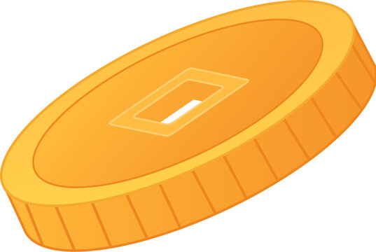Golden coin