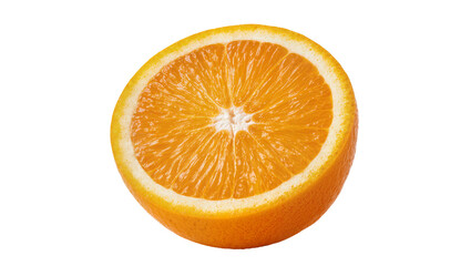 Fresh juicy orange half slice with pulp and seeds © Rowan