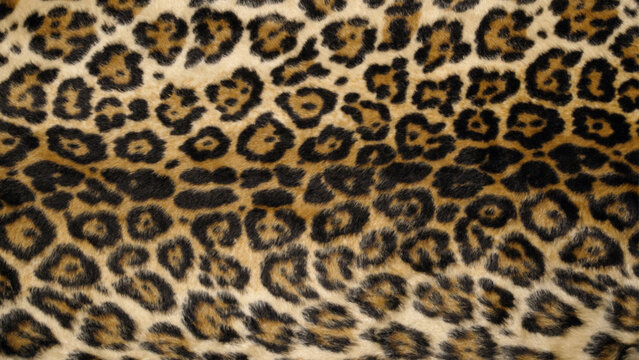 Realistic Leopard Fur Texture and Animal Print Background