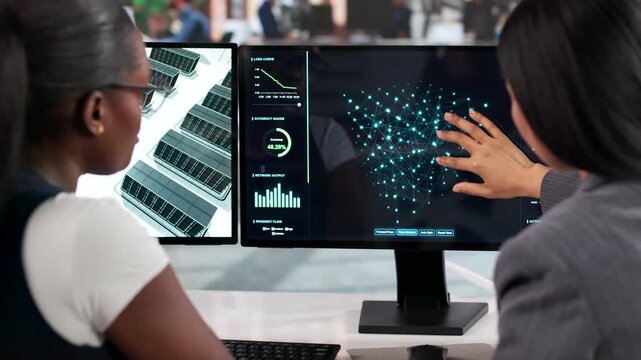 Data Scientist Woman Working On AI Model Development