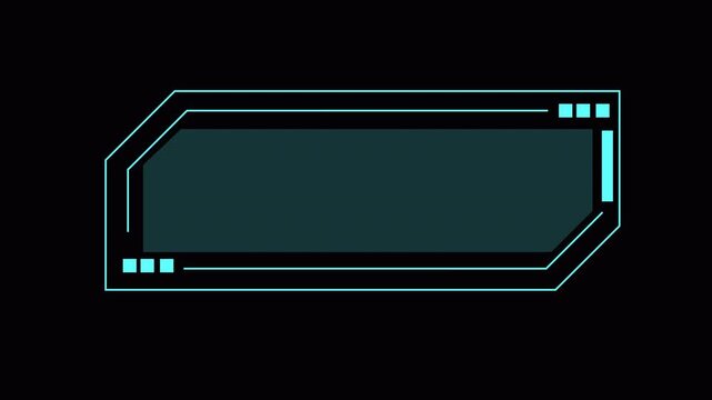  futuristic HUD animation 4K VIDEO IN TRANSPARENT BACKGROUND  for digital technology business presentations and event 