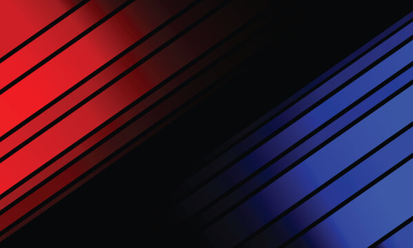 Abstract background with diagonal red and blue stripes fading into a dark center, creating a dynamic and modern design.