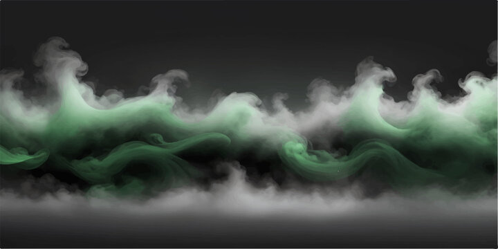 Abstract smoke and cloud night sky with dark storm atmosphere, blue light, moon and sun glow, black space background, weather motion texture and cloudy cloudscape backdrop