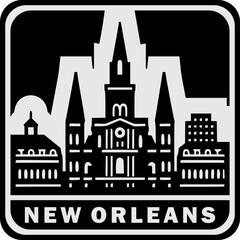 Obraz premium New Orleans Skyline Icon