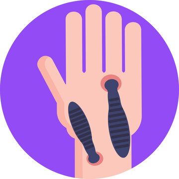 A slightly textured leech with gentle segmentation and a curved posture, designed to evoke organic, traditional remedies used in holistic or alternative treatments.