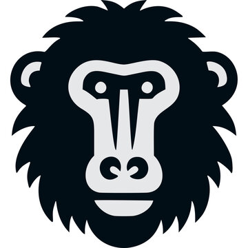 Baboon Icon Vector