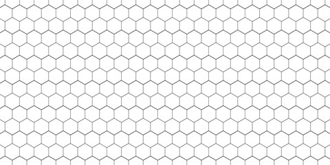 Fishing or soccer net. Repeated hexagon pattern. Black wired mesh texture isolated on white background. Metallic or fabric fence, cage or lattice structure. Vector graphic Illustration. © anita