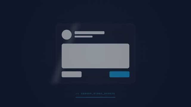 Minimalist User Interface Element Design with Abstract Shapes.