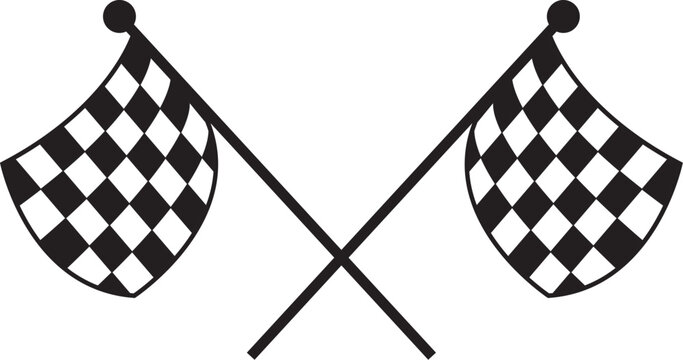 racing flags vector illustration file use in racing sports 