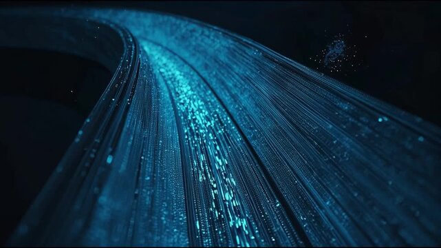 Data technology background. Abstract background. Connecting dots and lines on dark background. 3D rendering. 4k
