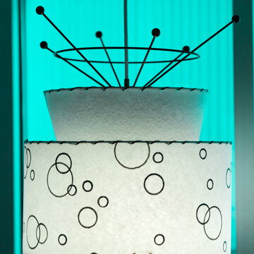 Retro atomic lamp