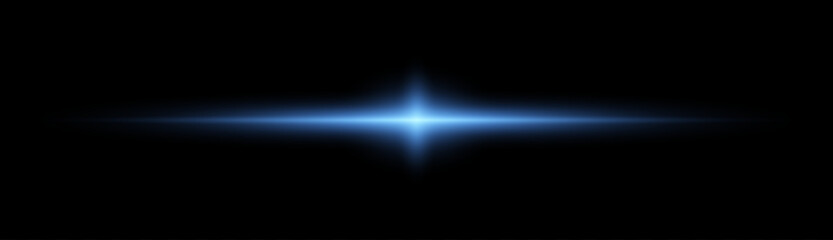 Blue neon light beam vector futuristic glow design with horizontal energy rays and digital illumination creating abstract modern spotlight composition style © IULIIA